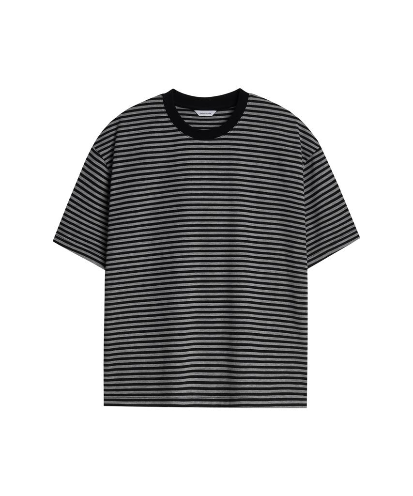 UNIONSTUDIO Is Stripe Crop Short Sleeve Tee ( 2 Colors )