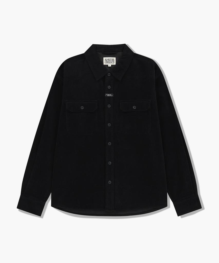 Malittepeulangsowajeobeo Classic Corduroy Shirt Black