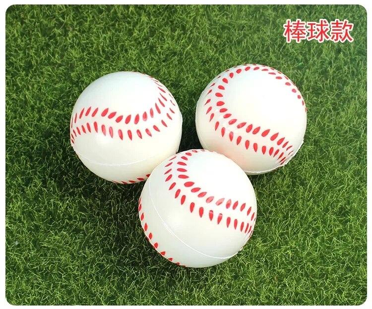 6.3cm Squeeze Ball Toy Football Basketball Soft Foam Sponge Baseball Tennis Toys for Kids Children