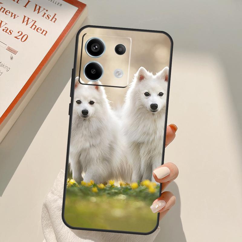 Japanese Spitz Dog Funda For Xiaomi Redmi Note 13 14 9 10 12 11 15 Pro Plus Case For Redmi 15 C 12C 13C 14C 10C