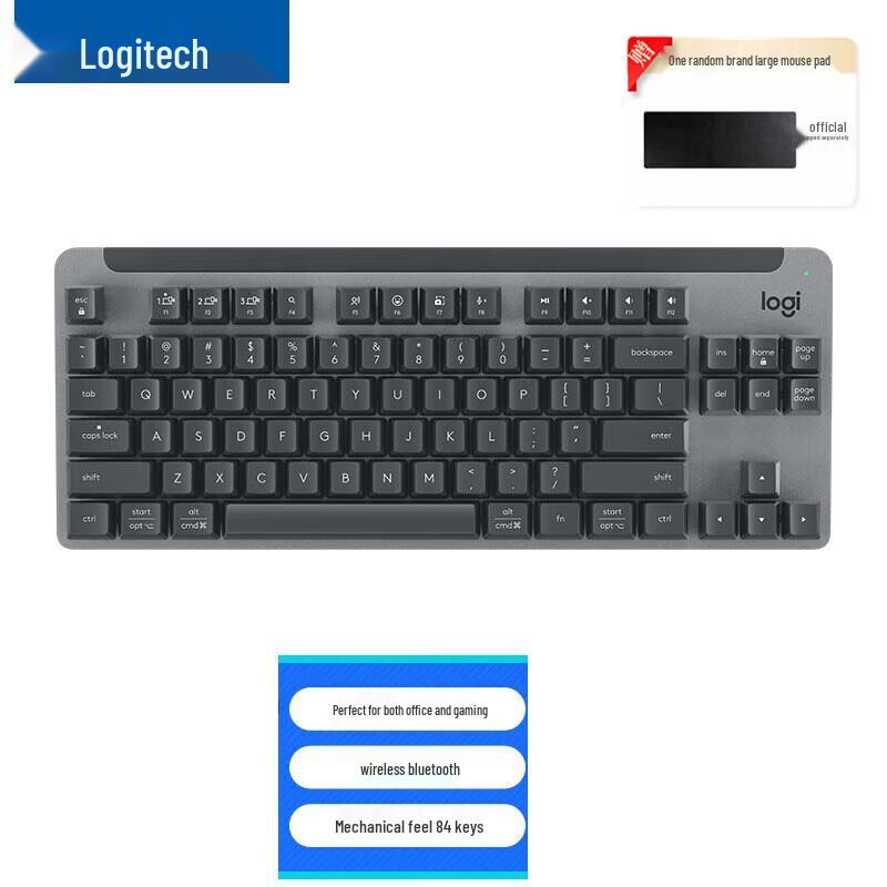 

Logitech K855 84-Key Wireless Mechanical Keyboard