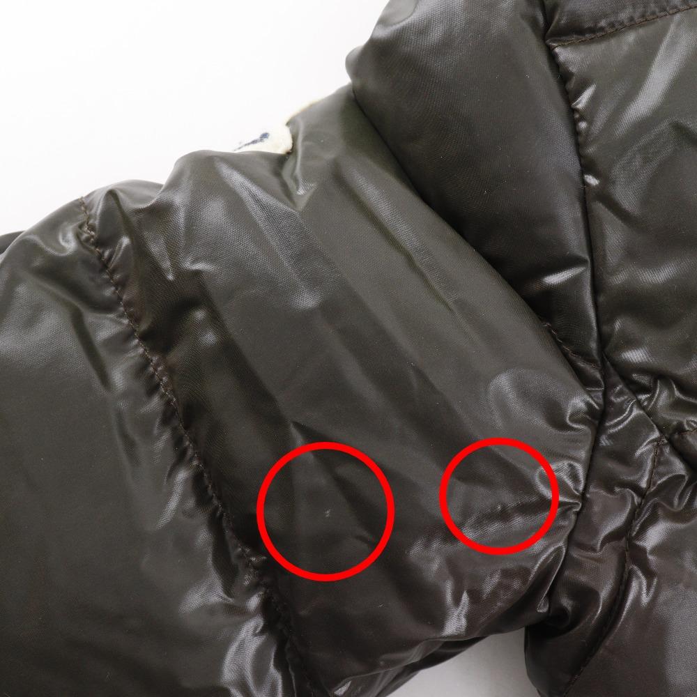 Moncler TIVOLI Daunenjacke 45311 Braun Nylon Damen Gebraucht