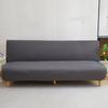 2026 High Elasticity Armless Sofa Cover All-inclusive Household Dust Folding Bed Cover Thickened Fabric Solid Color Sofa Cover