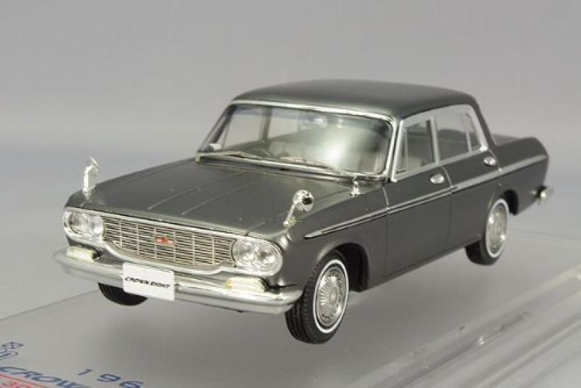 30-летний юбилей ENIF Масштабная модель Toyota Crown Eight 1964 года Модель VG10 Сатиновый черный [Модель Kidbox] 1/43 чёрный