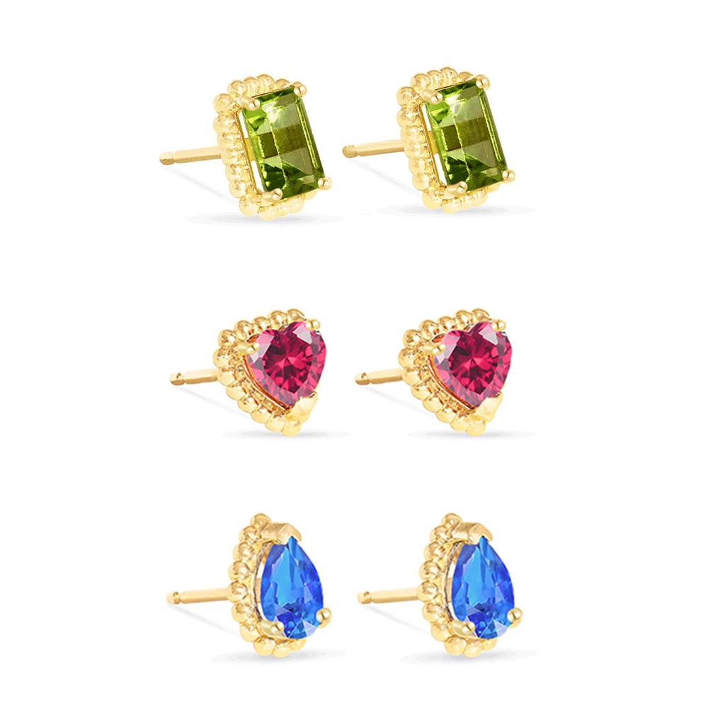 Geometrische bunte Kristall Hängende Tropfen Ohrstecker Ohrringe für Damen Designer Flache Helix Ohrläppchen Ohrring Zubehör Zirkon