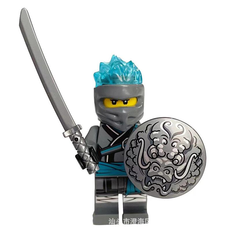 Ninja Warrior Superhero Doll With Weapon Single Building Block Assembly Toy