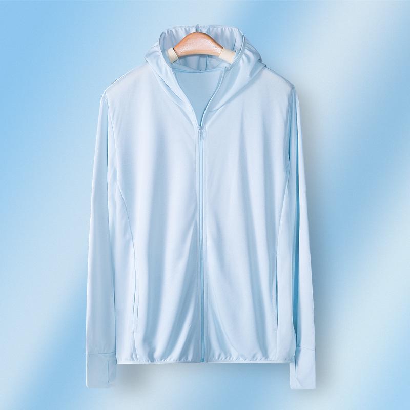 

2025 Легкая, дышащая, анти-УФ одежда с капюшоном для защиты от солнца для велоспорта, рыбалки и пеших походов L (70-95 lbs recommended)