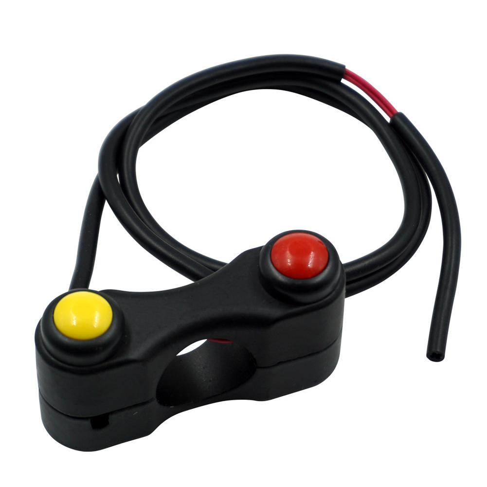 Motorcycle Switch Electric Bicycle Scooter 7/8" 22mm Handlebar Switches Headlight Fog Lamp Horn ON OFF Start 2 Button