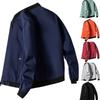 XS-4XL Men's Jacket Autumn Thin Long Sleeve Baseball Uniform Windproof Cycling Jacket Solid Zipper Casual Jacket