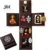 Spiritual Practice Tool Portable Catholic Altar, Handmade Pocket Prayer Shrine, Faux Leather Folding Altar Foldable Devotional Religious Gift