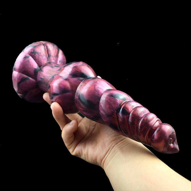 Labyrinth Silicone Dog Knot Dildo Anal Dilator Fun  Masturbation Non Vibrating Butt Plugs