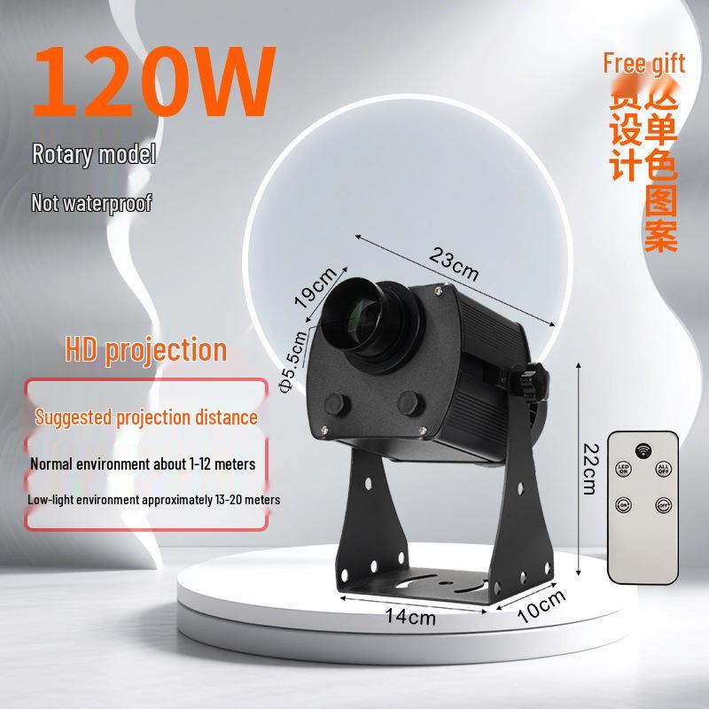 Waterproof Outdoor Logo & Text Projector Light for Shop Facades & Walls