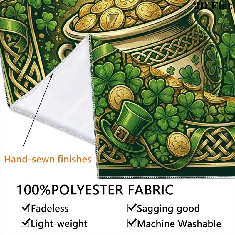 St.Patrick's Day Wall Tapestry Aesthetic Wall Hanging Printed Fabric Blanket Decorative Tapestries for Bedroom Living Room Home Decor