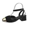 Mary Jane shoes women's bag head sandals new summer thick heel high heels with skirt single shoes