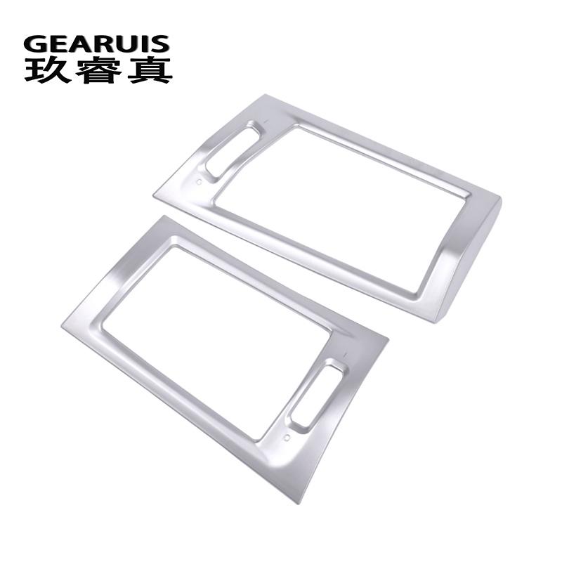 Car Styling AC przedni wylot powietrza tapicerka dekoracyjna naklejka naklejka pokrywa z włókna węglowego dla BMW X3 F25 X4 F26 wnętrze Auto