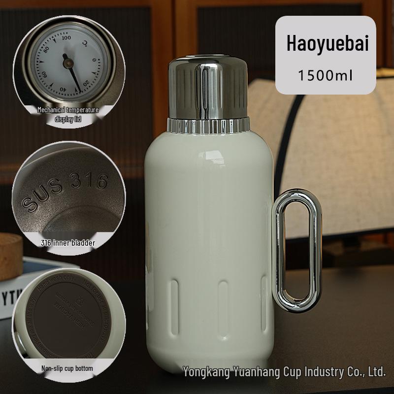 316 Stainless Steel Portable Insulated Teapot with Titanium Plating and Tea-Water Separation, Large Capacity for Stewing
