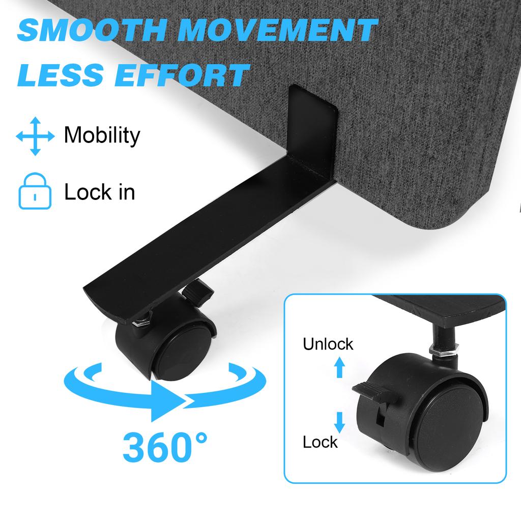 3-Panels Freestanding Partition Room Dividers New Folding Room Divider Folding Portable Partition Screens for Dorm Studio Office