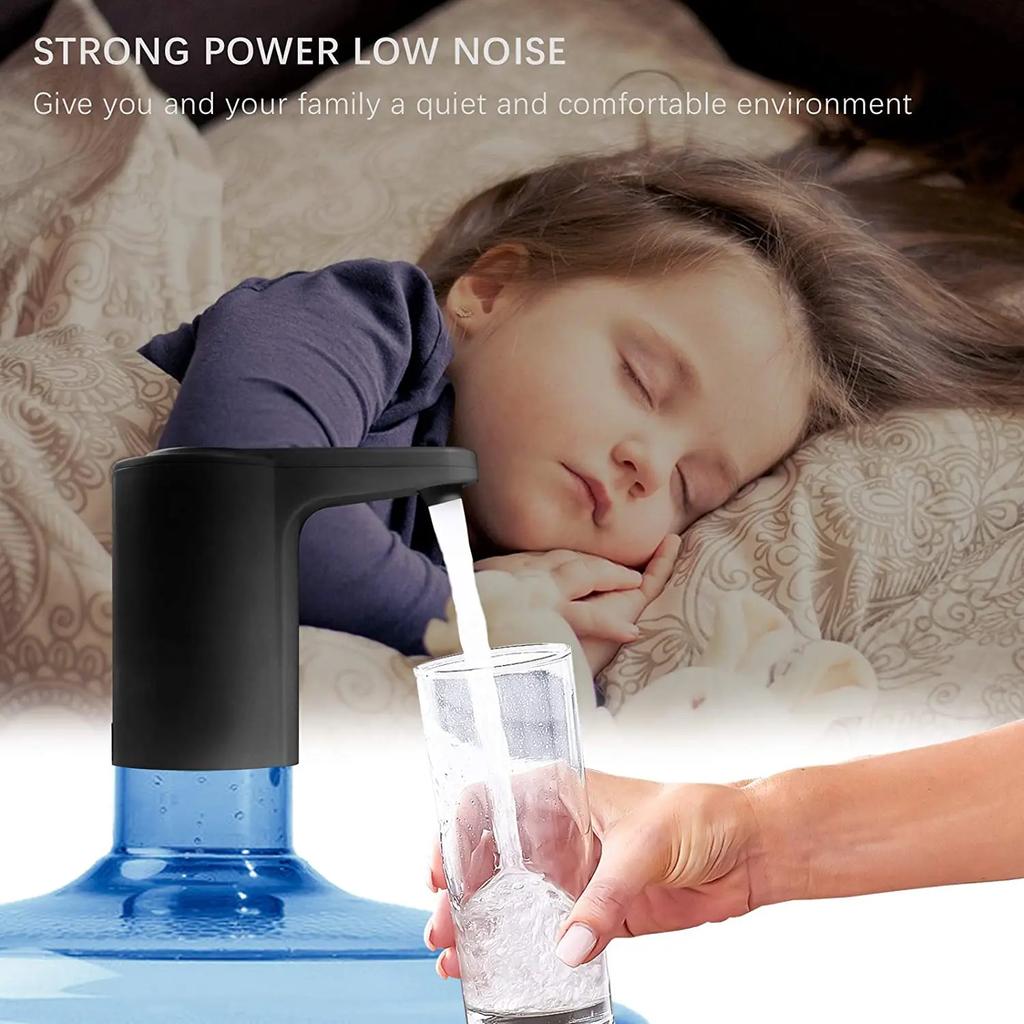 Water Dispenser 5 Gallon - Water Pump for 5 Gallon Bottle, Water Jug Pump USB Rechargeable Universal Automatic Electric Water