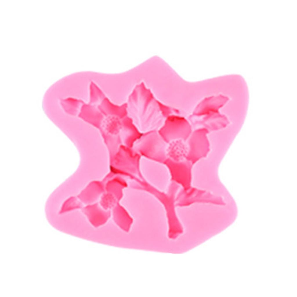 3D Flowers Shaped Fondant Chocolate Mould Cake-Topper Decorating Tools for Creative Baking Silicone Mold Easy To Clean
