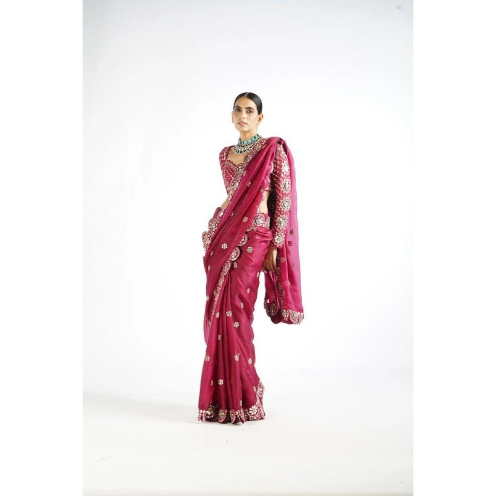 Latest new wedding wear saree