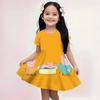 Summer Casual Sundress Kids Girls Peppa Pig Cute Cartoon Print Loose Fit Soft Lightweight