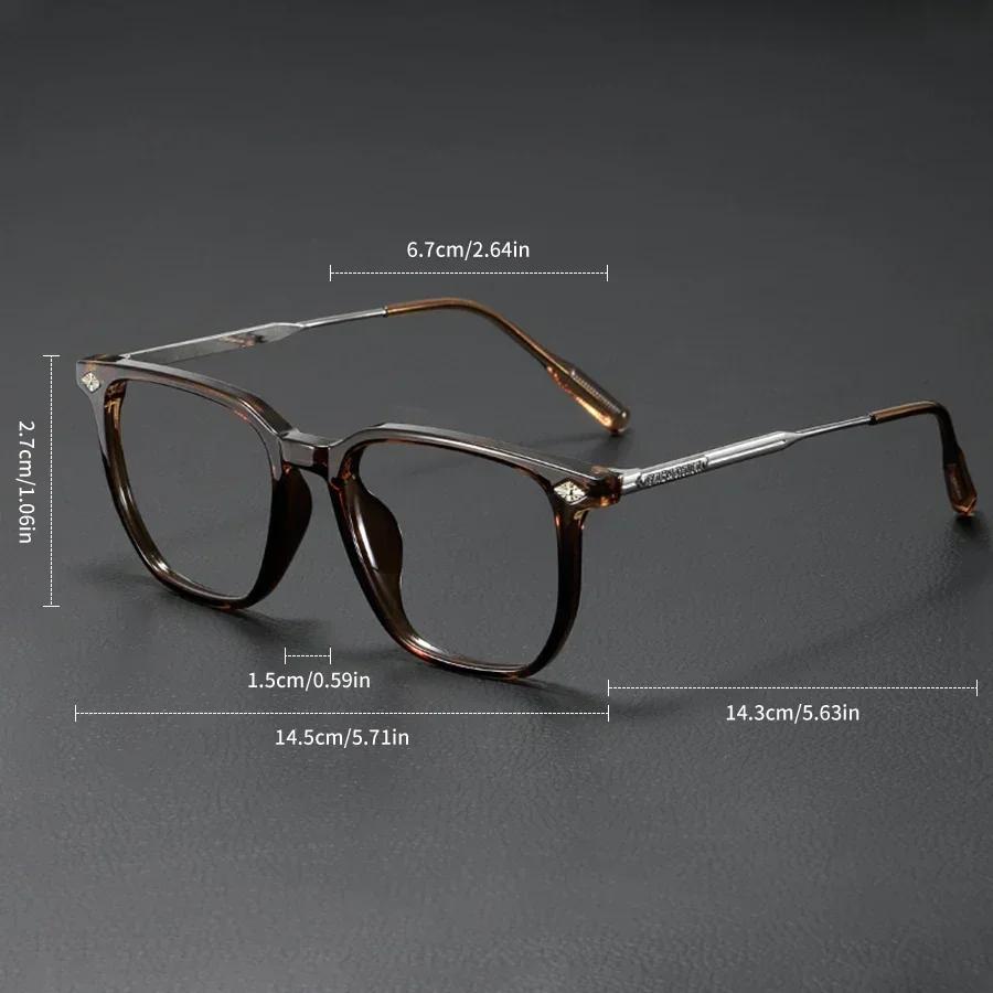 Fashion Optical Glasses Frame Women Anti Blue Light Men Business Large Square Eyeglasses Vintage Prescription Eyewear