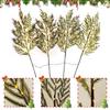 4 Pieces Realistic Christmas Pine Stems With Lights Christmas Picks Artificial Pine Branches For Garland Wreath Mantel Vase