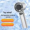 USB Rechargeable Turbo Handheld Fan - Adjustable 12-Speed Mini Fan with LED Display & Gentle Mode for Home/Office/Travel