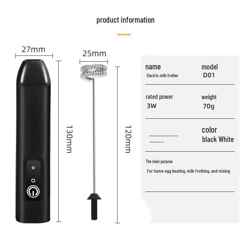 

ZISIZ Electric Milk Frother & Whisk