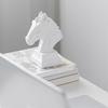 Horse Head Statue Ornament Horse Animal Sculptures Horse Figurines Decorative Objects for Home Office Bookshelf Table