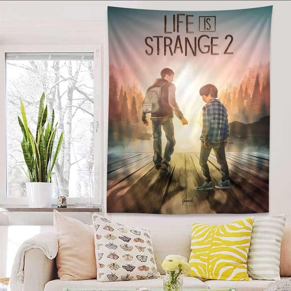 

LLife IIs SStrange 2 Hippie Wall Hanging Tapestries Art Science Fiction Room Home Decor Kawaii Room Decor 74x94cm(29x37in)