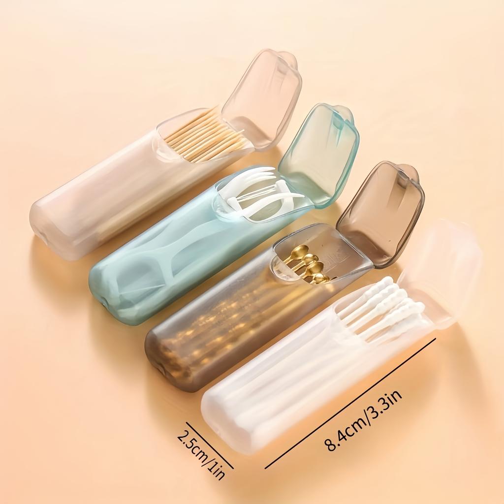 1pcs Mini Portable Storage Boxes - Compact Design for Easy Travel Carrying,Can Store Floss, Medicine,Toothpicks And Cotton Swabs