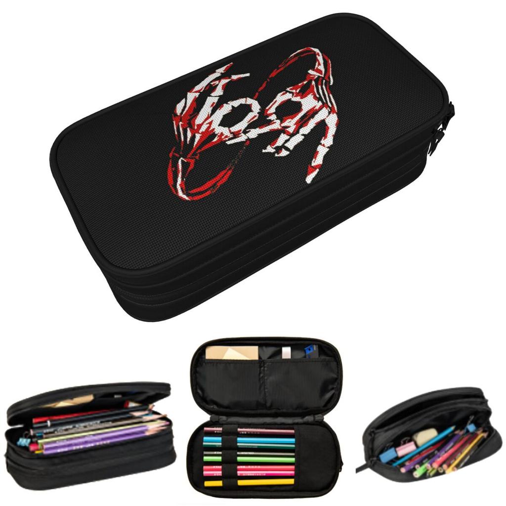 Korn Rock Band Logo Pencil Case for Kids Gifts Pen Box Pencil Bag Stationery Supplies Pen Holder Bag