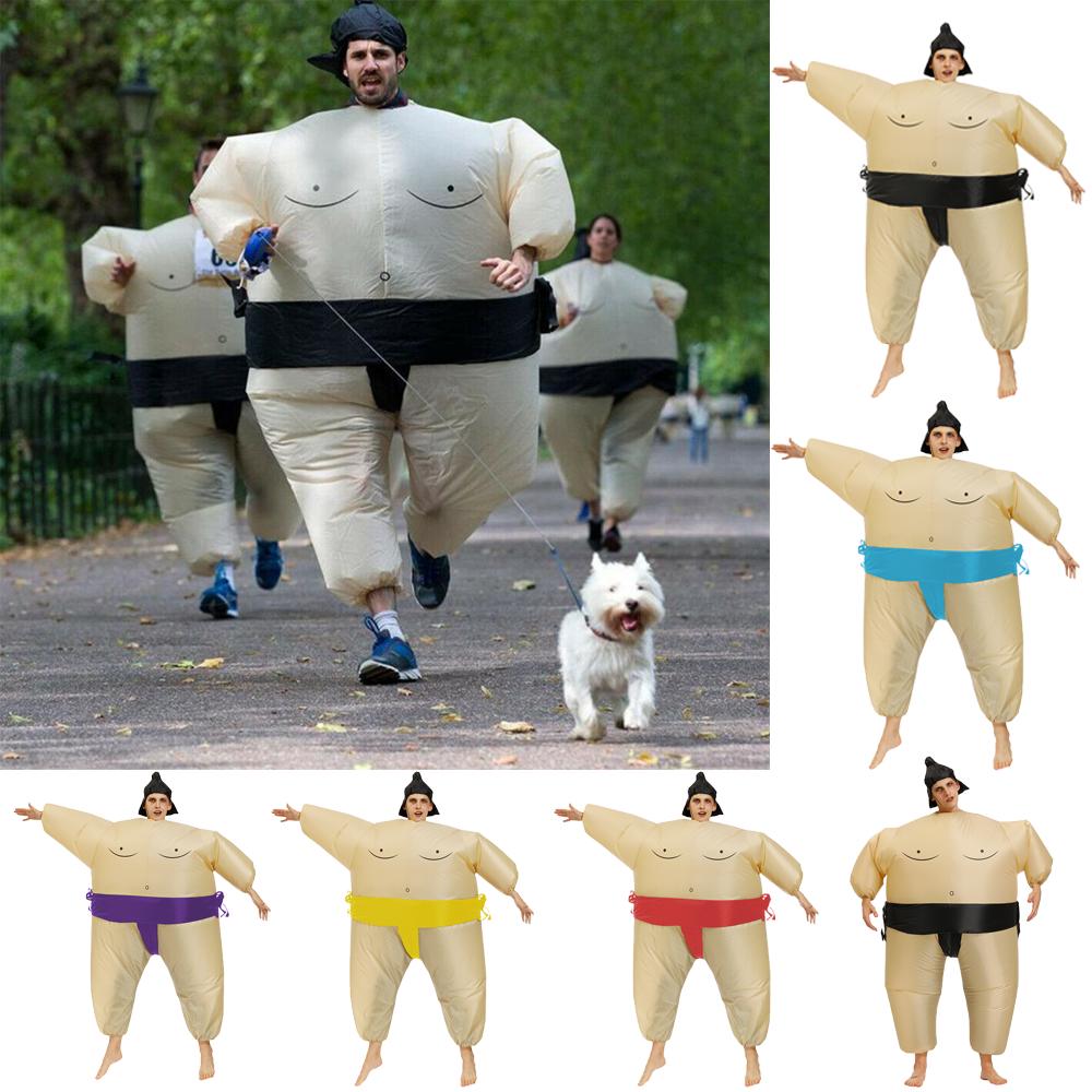 Sumodrakt Bryter Oppblåsbar Drakt Blås Opp Festantrekk Cosplay Kjole Barn Menn