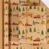 1 Roll Christmas Wrapping Paper - Cute Deer Design, Planners And Brokers, Suitable For Presents, Handmade Gifts, Gift Wrapping