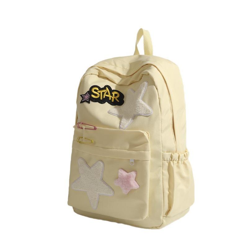 Star Schoolbag A Cute and High-quality Bag with Contrasting Colors and A Large Capacity Backpack