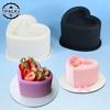  Heart Cylindrical Square Texture French Mousse Cake Mould Silicone Soap Mold Jelly Pudding Dessert Tools Kitchen Bakeware