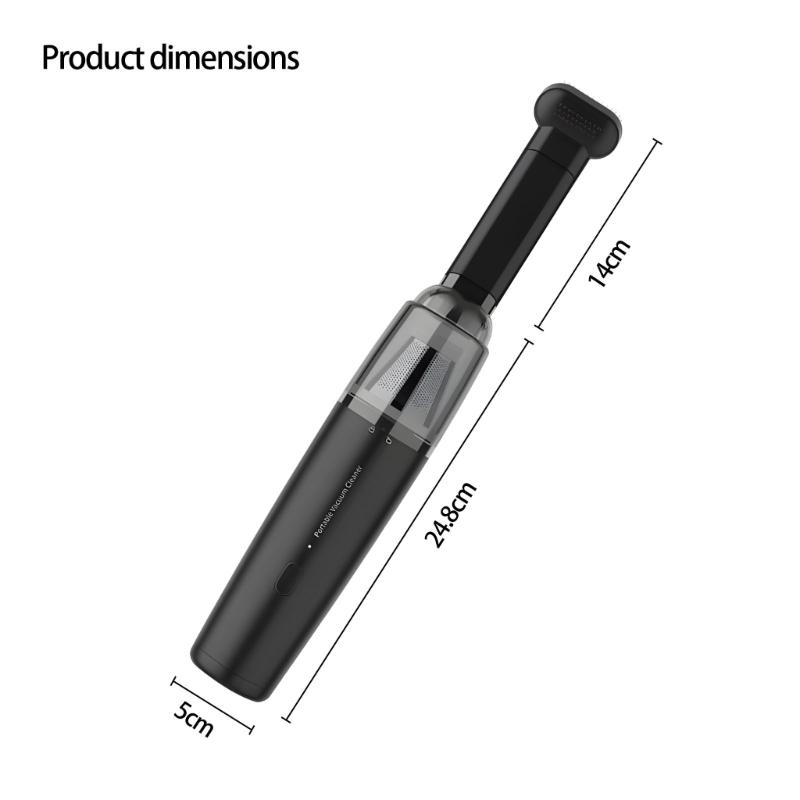 Portable Mini Handheld Vacuum Cleaner Cordless Design High Power Suction Two Modes for Vehicle Efficient Dust Removal
