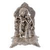 Versilberte Radha Krishna Idol mit Samtbox