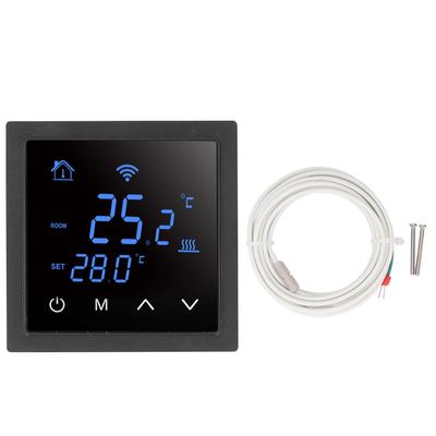 Termostato de Calefacción por Suelo 16A WiFi Termostato Inteligente Eléctrico de Calefacción por Suelo Radiante con Función de Voz