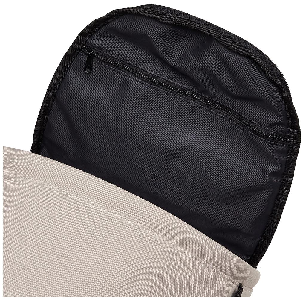 Kangol Leather Tag Daypack Backpack with Inner Bag, Beige, Free Size
