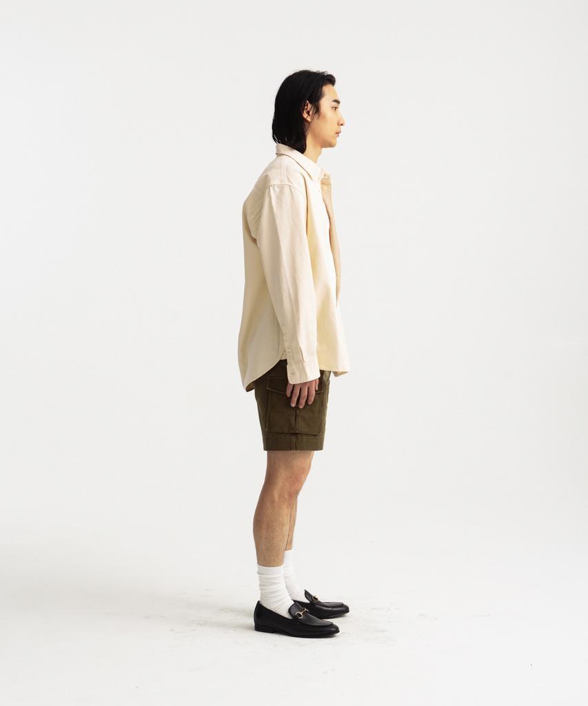 Heist Faded Heavy Cotton Shirt Ash Beige