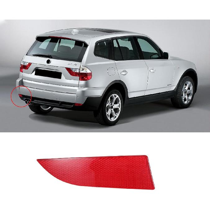 Right Rear Bumper Reflector Passenger Side 63147162218 Compatible with BMW X3 E83 2006-2010 Left