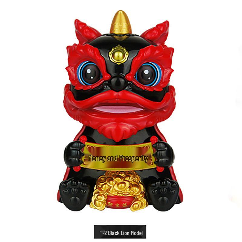 Solar-Powered Waving Lucky Cat Ornament for New Year and Car Dashboard