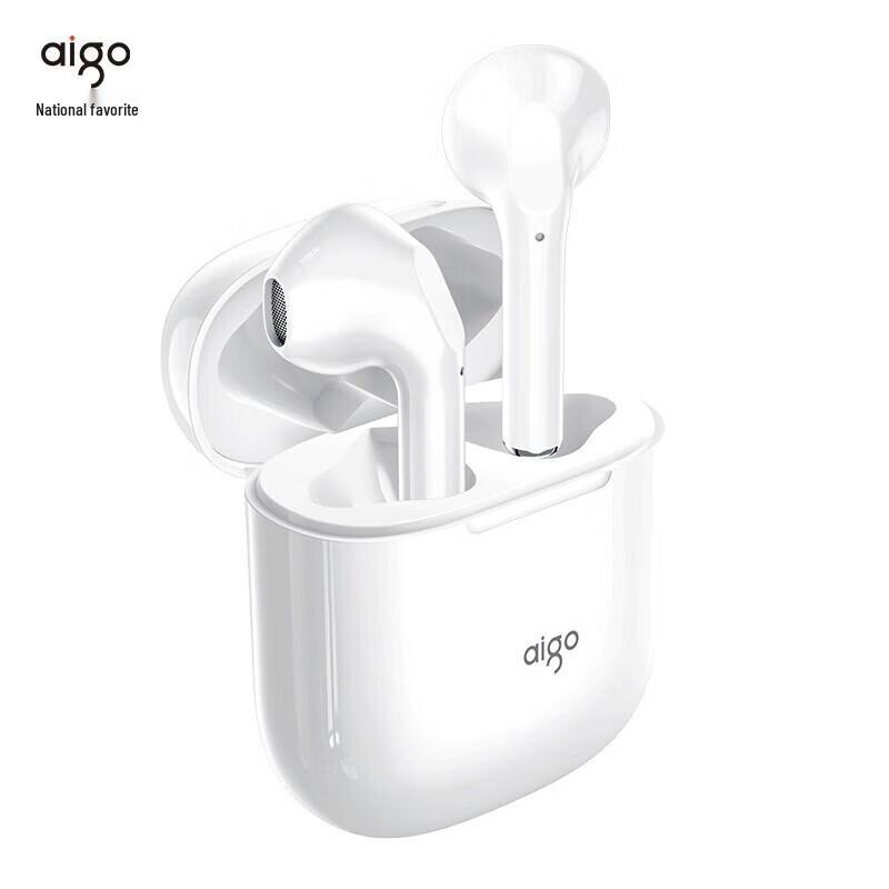 aigo T18 True Wireless Half-In-Ear Bluetooth Earbuds with Noise Reduction