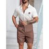 Men's Hawaiian Short-sleeved Shirt And Beach Shorts Set Beach Resort Men's Casual Shirt Summer Everyday Men's Sports Shorts