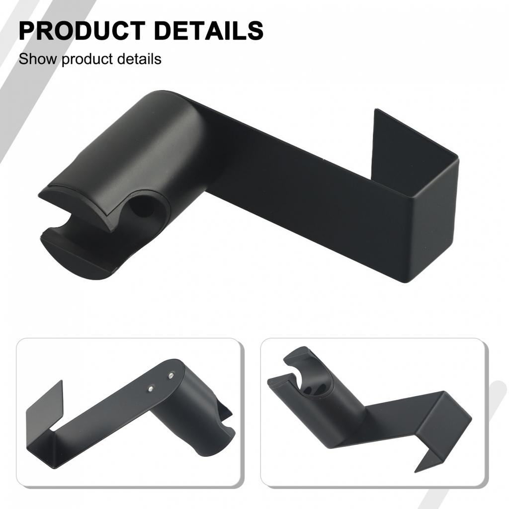 Easy Hook Design Black Bidet Sprayer Holder for Wall/Tank Mounting In Bathroom