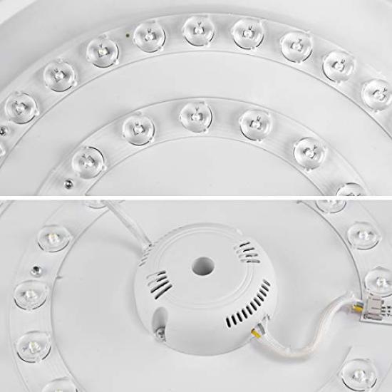 35W LED Ceiling Light with Starry Sky Effect, Suitable for 6-8 Tatami Mats, White, Warm White, and Daylight, Perfect for Living Rooms, Entryways,