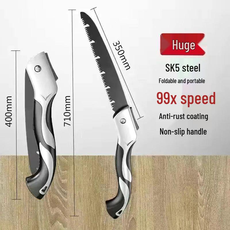 Express Garden High Manganese Steel Folding Hand Saw for Woodworking and Outdoor Use