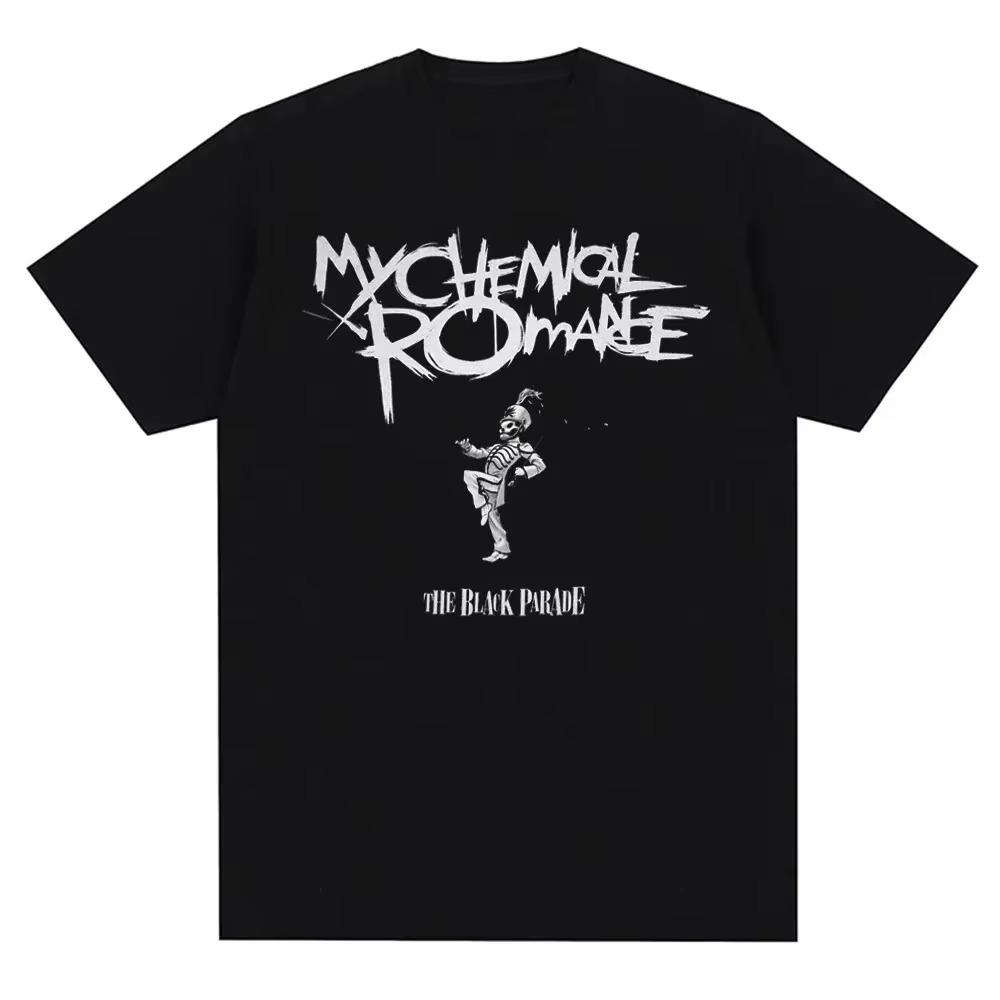 

My Chemical Romance Mcr Band Мужская и женская хлопковая футболка с принтом Повседневная футболка с коротким рукавом Уличная мода Трендовые футболки Топы S